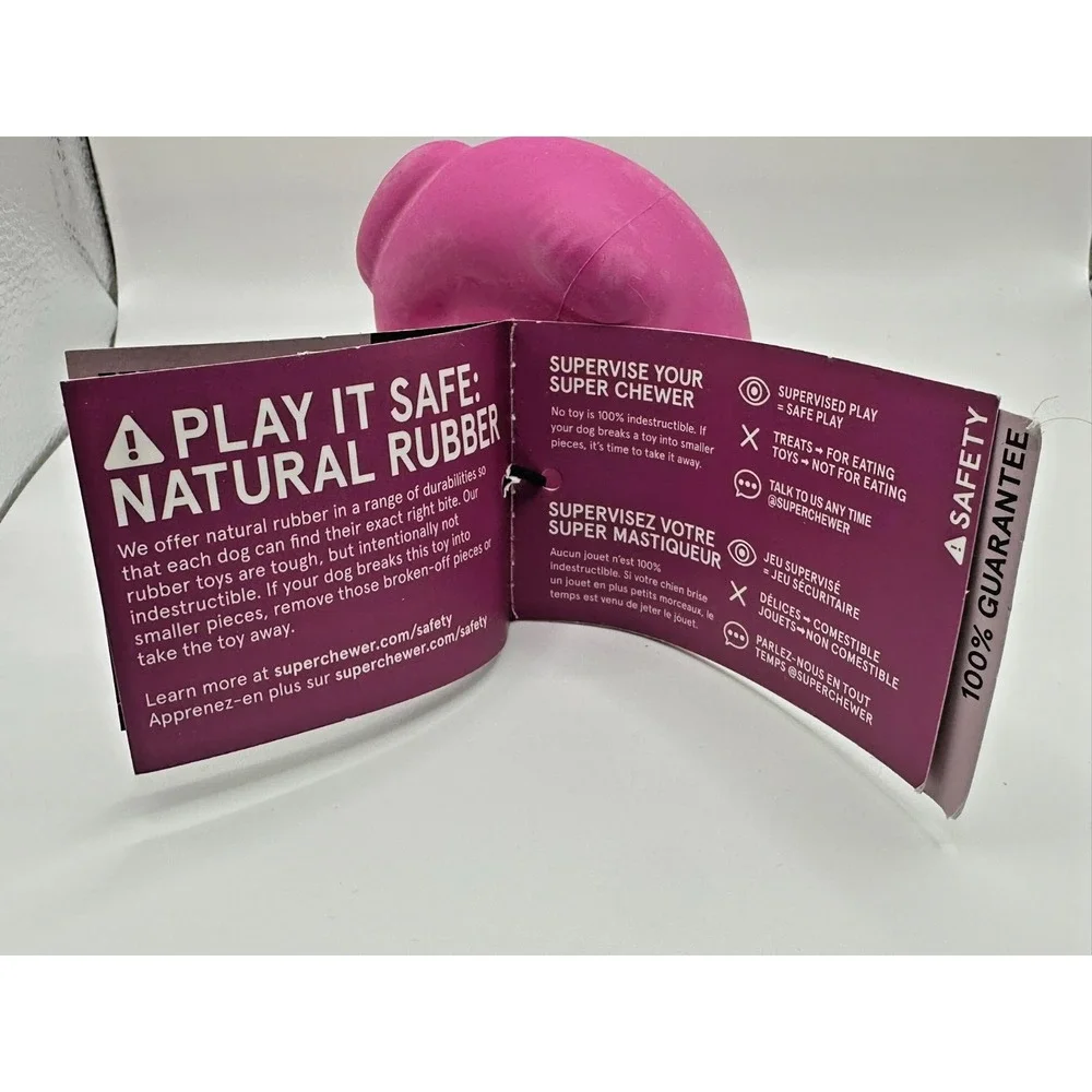 Bark Super Chewer M Flambuoyant Flamingo - Treat Dispensing, Dishwasher Safe